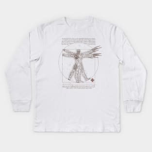 Vitruvian Tyrant Kids Long Sleeve T-Shirt